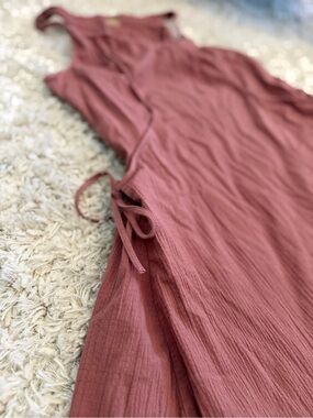 Sleeveless Midi Dress in Dusty Rose